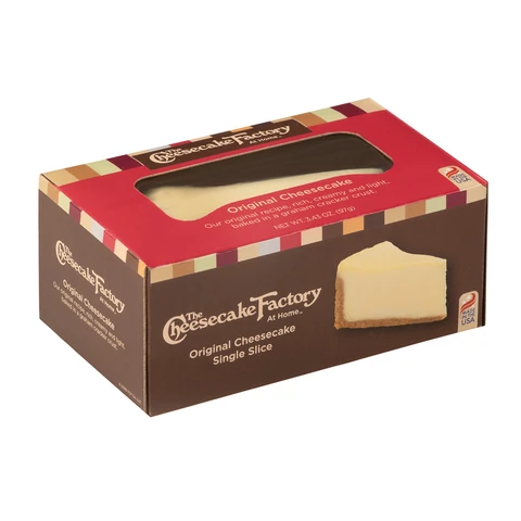 The Cheesecake Factory At Home Original Single Slice Cheesecake — angled box
