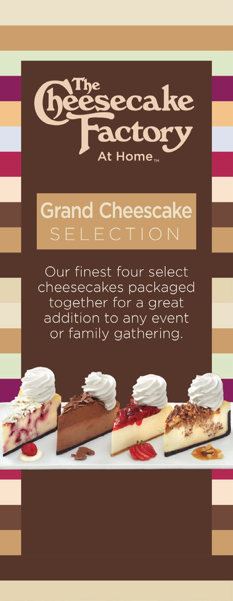 The Cheesecake Factory At Home Grand Cheesecake Selection banner example