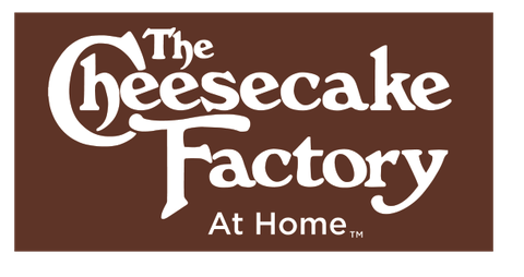 The Cheesecake Factory At Home stacked logo cling example