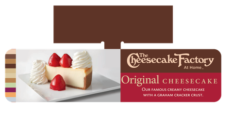 The Cheesecake Factory At Home rectangular Original Cheesecake shelf wobbler example